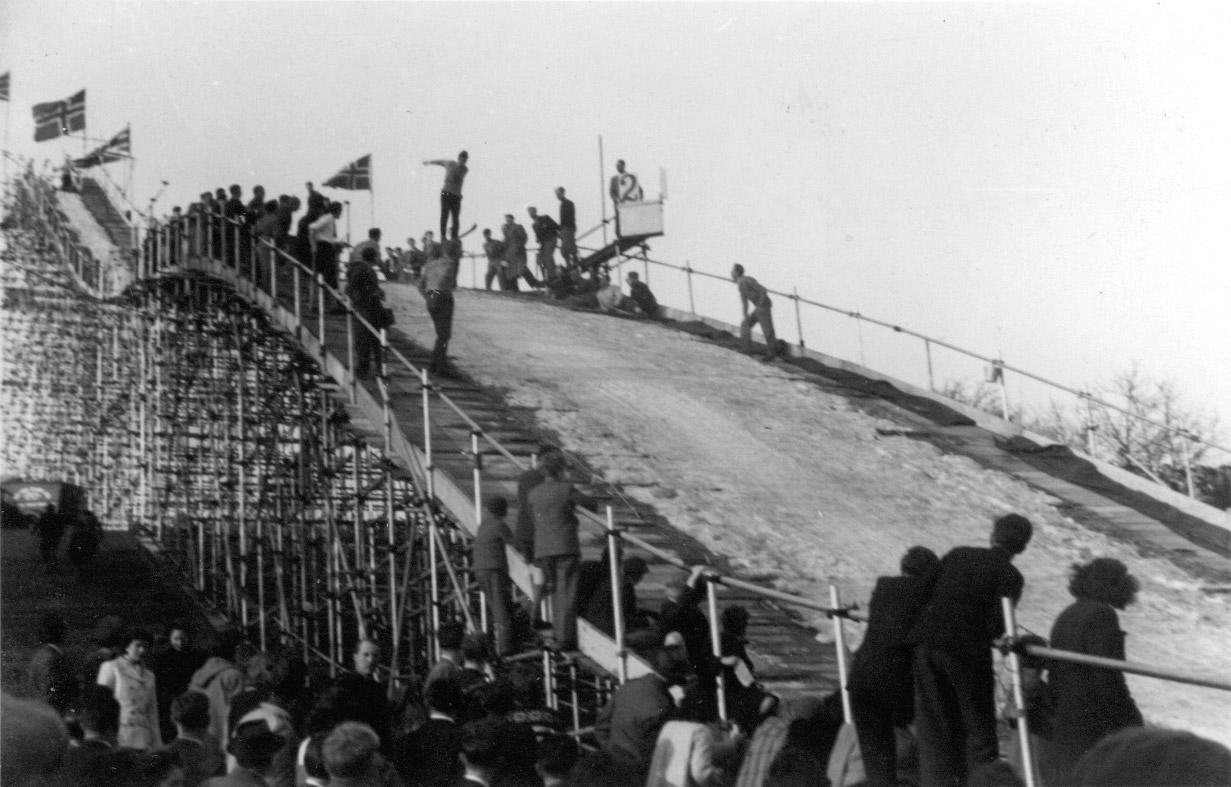 Ski jump on Hampstead Heath